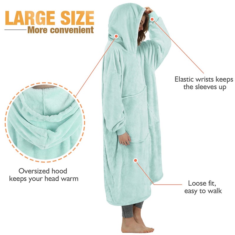 Catalonia Catalonia Full Body Oversized Blanket Hoodie Sweatshirt  Extra Long Wearable Fleece Pullover  Gift for Adult Men Women Wife Girlfriend  - Image 2