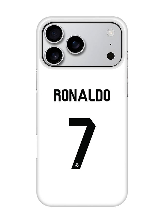 For iPhone 17 Pro Max,Case, [Compatible with MagSafe] Magnetic cover Slim fit Protection Matte, - Ronaldo Real Jersey