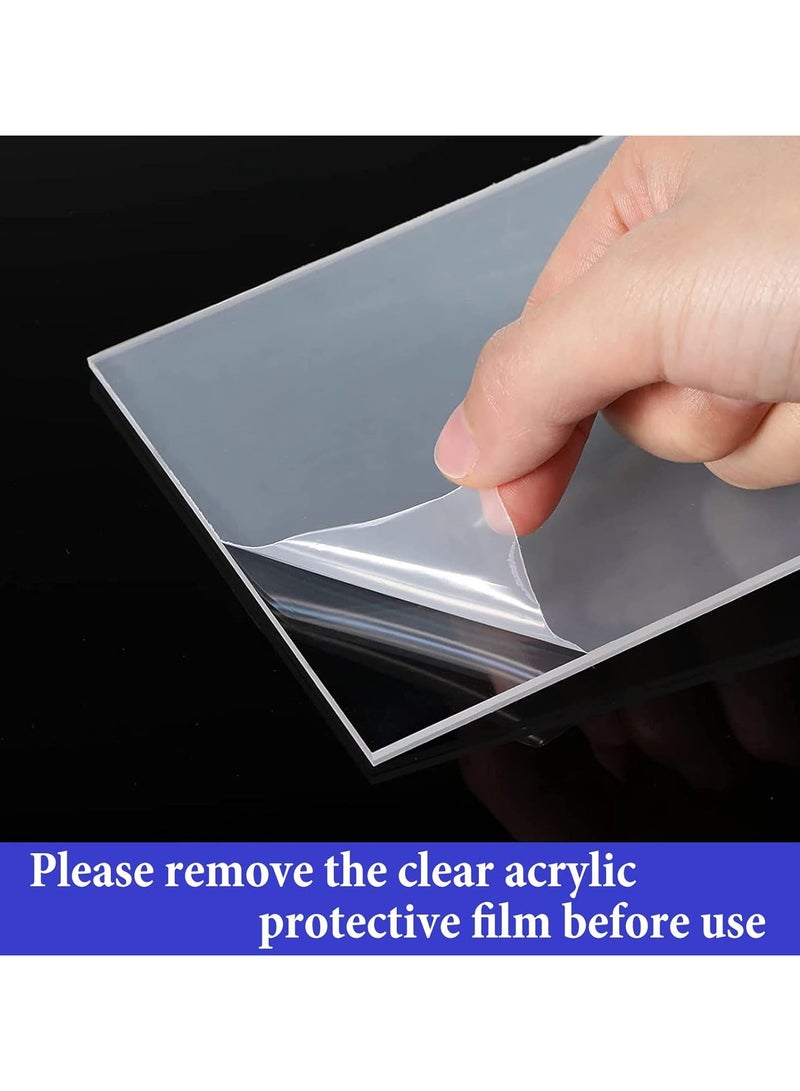 TPGP A5 Acrylic Sign Holder, 5 Pcs Acrylic Poster Menu Holder, Clear Plastic Display Holders, L-Shape Perspex Leaflet Table Menu Display Stands for Restaurant Store Hotel Office Stall Exhibition - Image 2