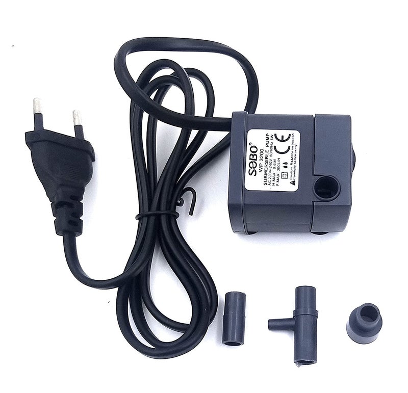 Jainsons Pet Products Mini Water Fountain WP3200 Submersible Aquarium Water Pump (Power:5W, H.MAX: 0.6 M, Flow MAX:300L/H) - Image 4