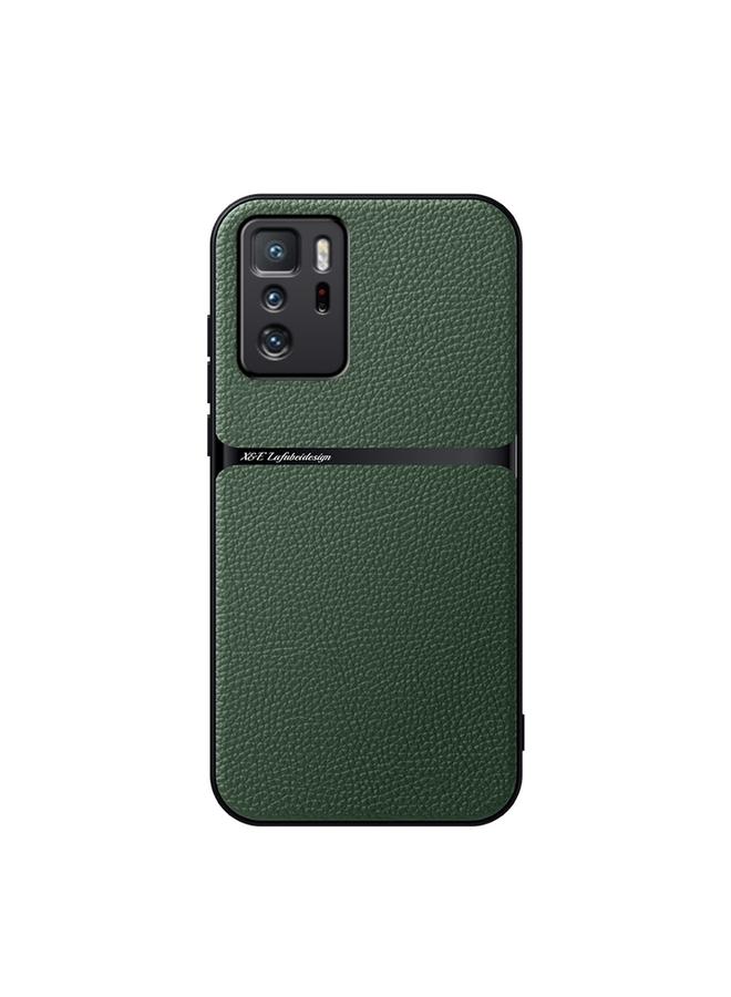 اس-توب جراب لهاتف Redmi Note 10 Pro 5G مصنوع من جلد الليتشي المغناطيسي بتغطية كاملة ومضاد للصدمات - Image 1