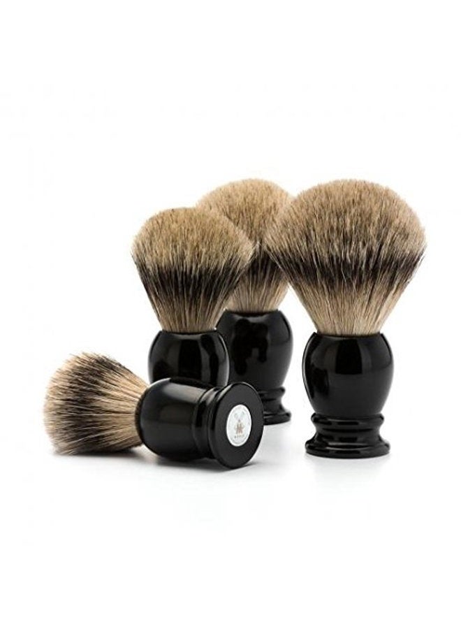 M MÜHLE فرشاة حلاقة فاخرة من شعر ثعلب الفضة الكلاسيكية - Image 2