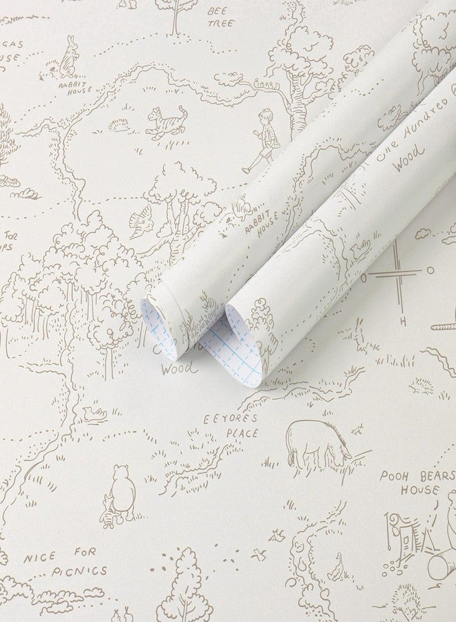 Dimoon 78.7"x17.3" Peel and Stick Wallpaper Contact Paper Boho Beige Wallpaper Brown Floral Removable Wall Paper Self Adhesive Vintage for Nursery Bedroom DIY Colorable Papel Tapiz para Pared - Image 1