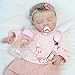 SCOM Reborn Baby Dolls Accessories Set Rainbow Transparent Magnetic Pacifiers Removable Reusable Baby Doll Bottles with Silicone Pacifier Clips for Reborn Dolls Girls Pink Style 3 Pcs - Image 4