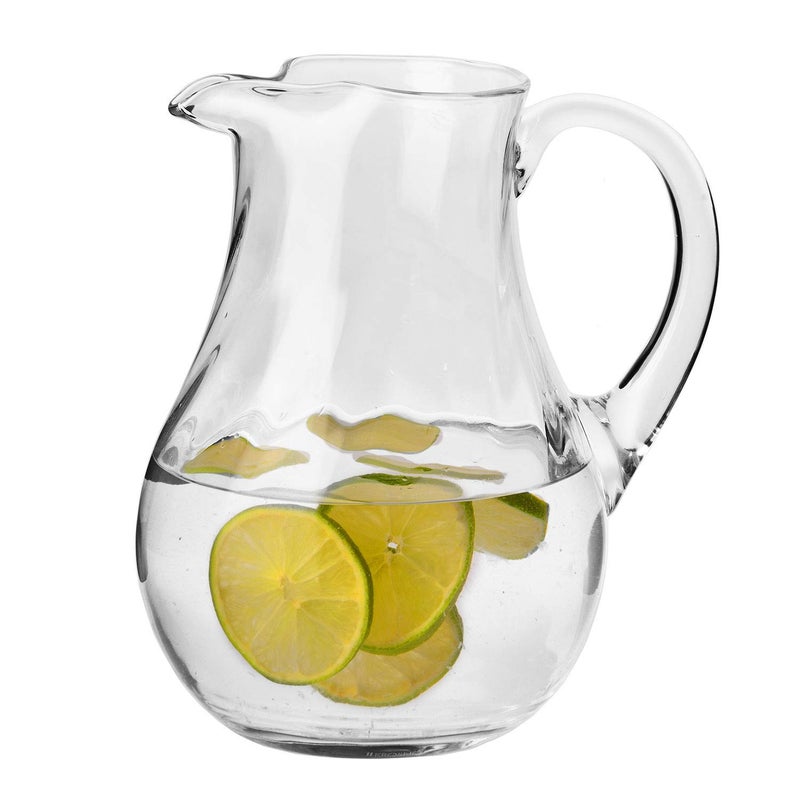 Krosno Pitcher Jug Water Jug Glass  1600 ML  Romance Collection  Perfect at Home Restaurants Parties