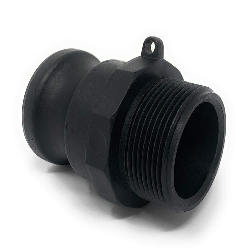 Gloxco Polypropylene Type F Cam and Groove Fitting, 1-1/2" Male Camlock Adapter x 1-1/2" Male NPT (CAM-15-F-PP) - Image 4