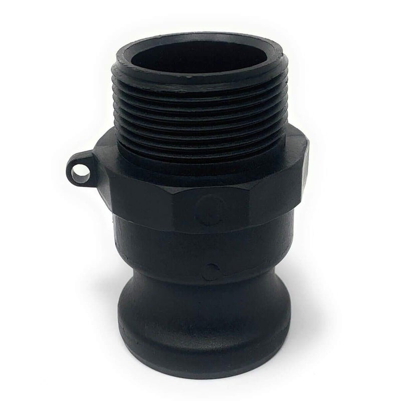 Gloxco Polypropylene Type F Cam and Groove Fitting, 1-1/2" Male Camlock Adapter x 1-1/2" Male NPT (CAM-15-F-PP) - Image 3