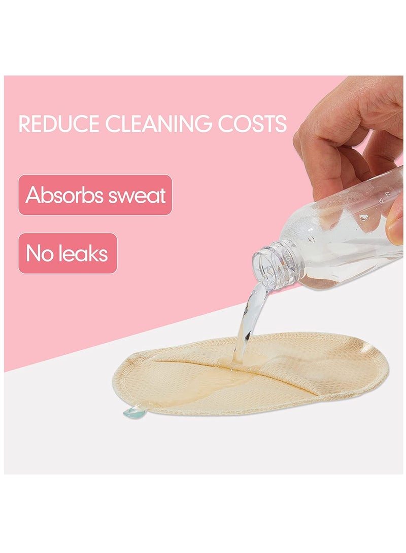 SOLARAE Underarm Sweat Pads Reusable Sweat Absorbing Guards Washable Armpit Sweat Pads with Shoulder Strap Under Arm Sweat Protectors Women Breathable Absorbent Sweat Pads Guards for Women and Men(4 Pairs) - Image 2