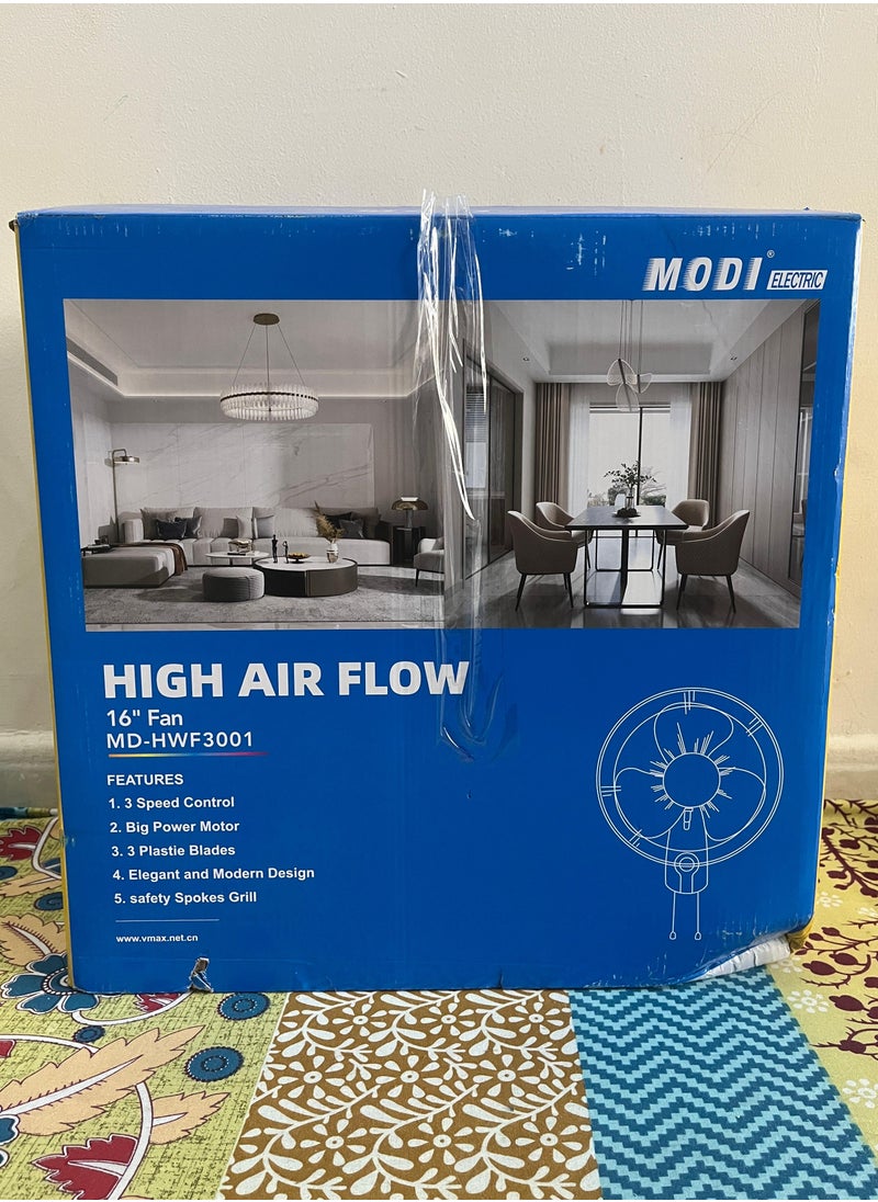 MODI MODI 3 Speed Wall Fan 45w White 2 Set  - Image 3