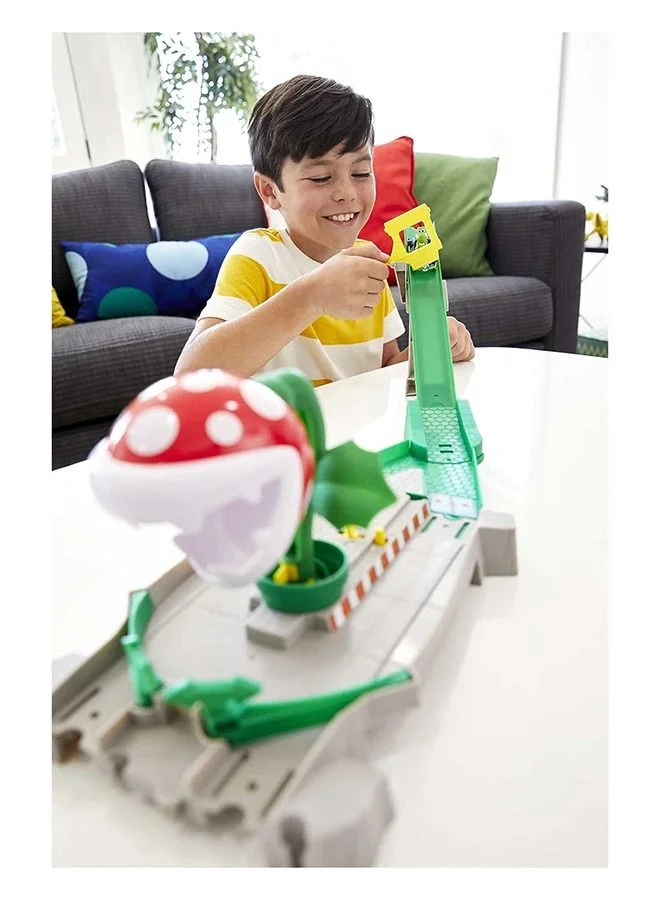 Hot Wheels Hw Mario Kart Levels Track Set Piranha