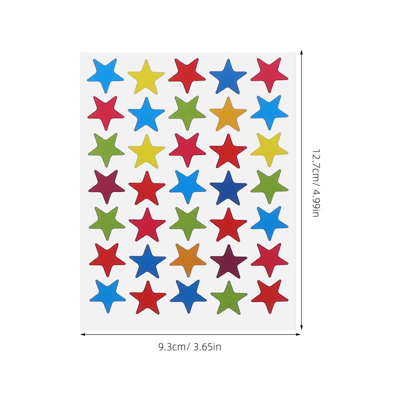 Holographic Star Stickers For Kids Rewards 30 Sheets Self Adhesive Assorted Color - Image 4