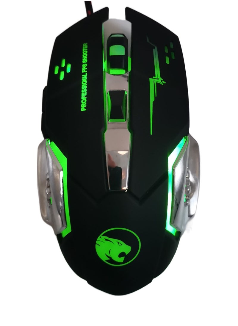 Generic - Cool Lighting Effects USB Wried Gaming Mouse - Image 1