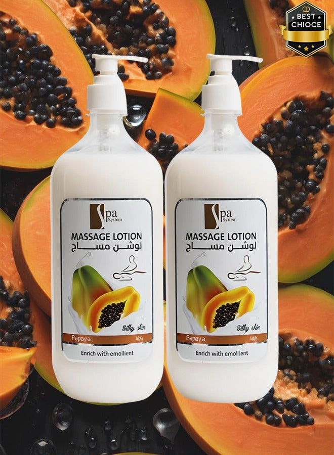 سبا سيستم 2 قطع لوشن التدليك بالبابايا غني بالمطريات - Image 1