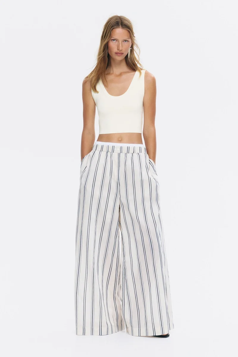 H&M Cropped fine-knit vest top