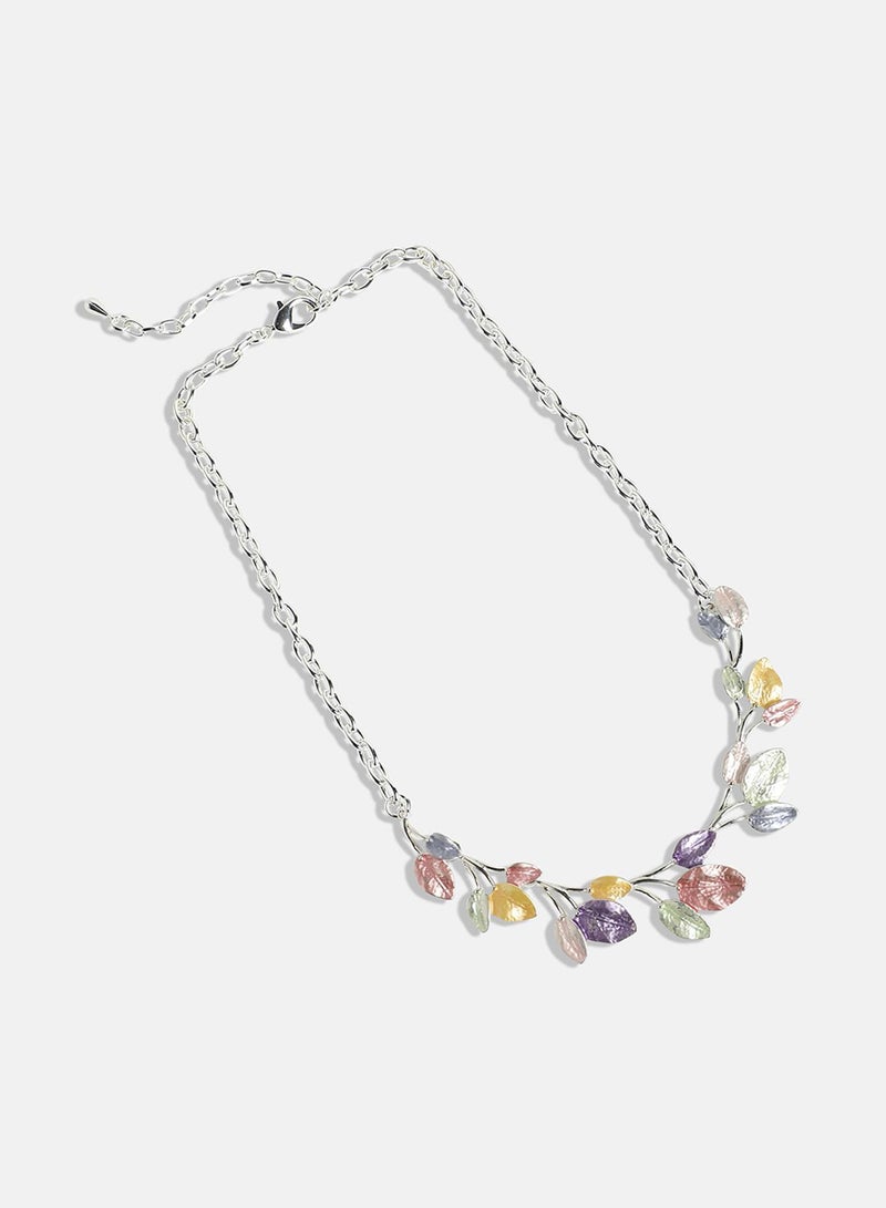 SOHI Pastel Leaf Artificial Jewellery Set - Image 3