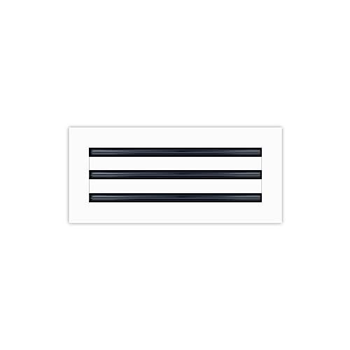 BUILDMART - 16x6 White Modern AC Vent Cover - Decorative Air Vent - Standard Linear Slot Diffuser - Register Grille for Ceiling, Walls & Floors - Texas Buildmart - Image 1