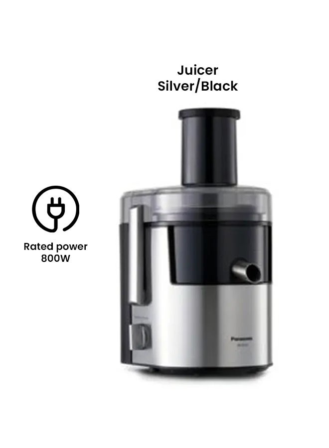 Panasonic 3-In-1 Juice Extractor 800 W Mj-dj31 Silver/Black - Image 2