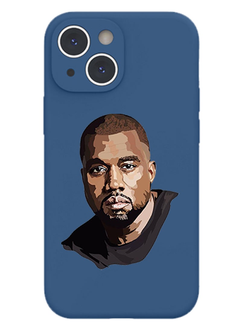Theodor Protective Slim Fit Case Liquid Silicone Cover with Full Body Protection Anti-Scratch Shockproof Case For iPhone 14 Blue  - Mandala 1 copy - Image 1