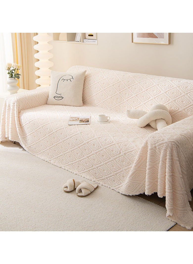 KUYING New Short Plush Double-Sided Sofa Towel - Image 1