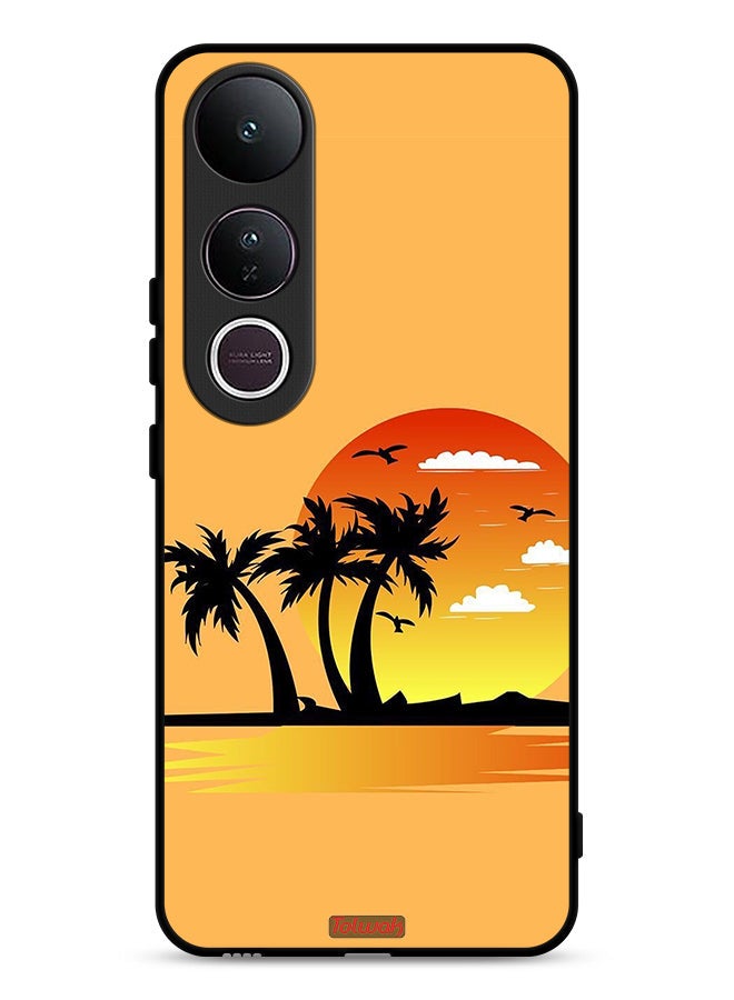 Tolwak Vivo V50 Lite Protective Case Cover Drawing Abstract Design