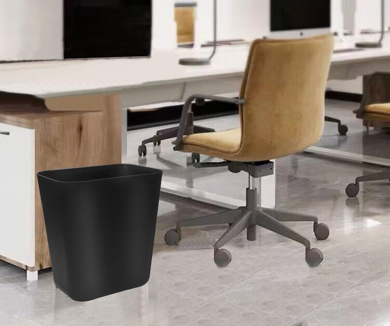 Feiupe 3.6 Gallon Small Trash Can Wastebasket for Kitchen Office Bathroom (3.6 Gallon(2 Pack), Black) - Image 3