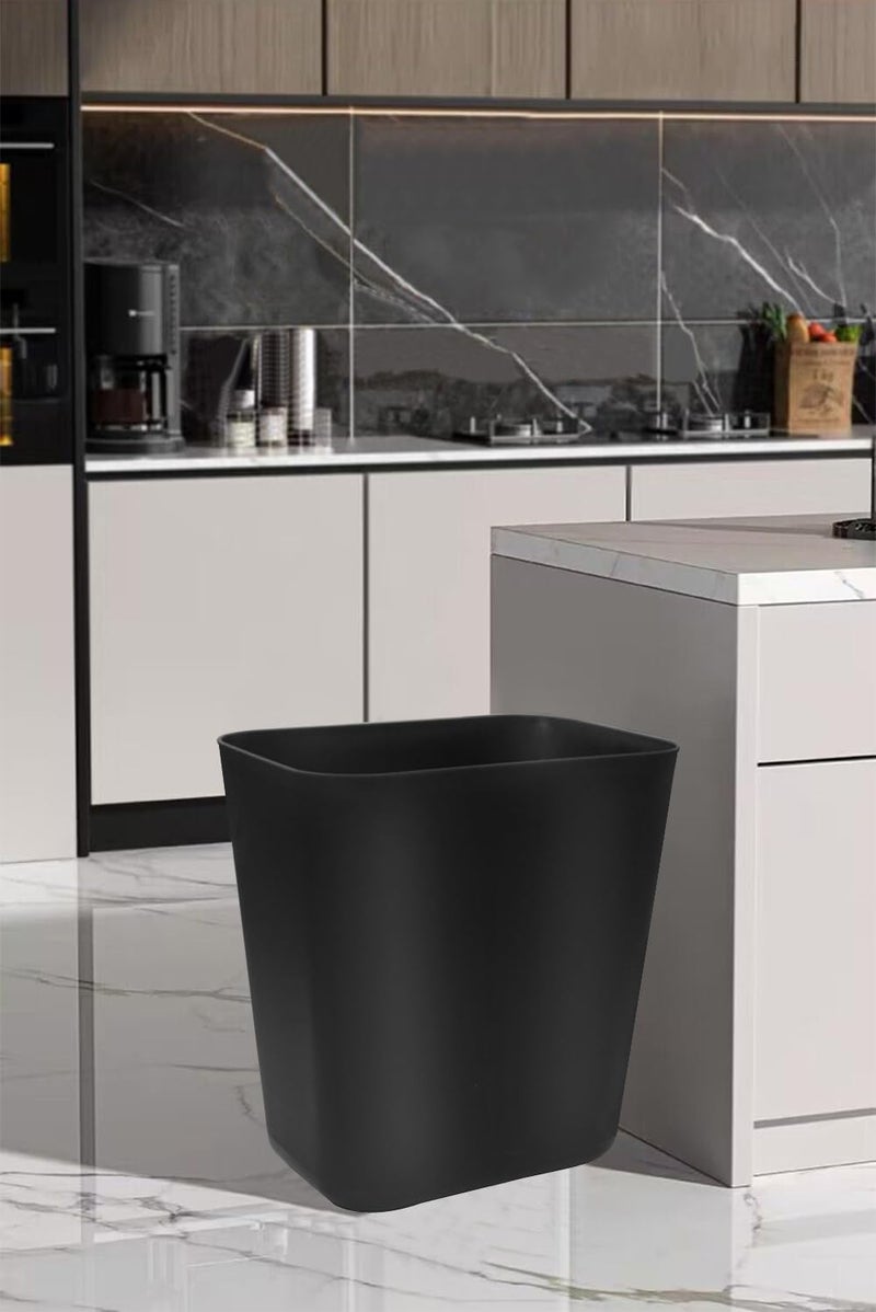 Feiupe 3.6 Gallon Small Trash Can Wastebasket for Kitchen Office Bathroom (3.6 Gallon(2 Pack), Black) - Image 5
