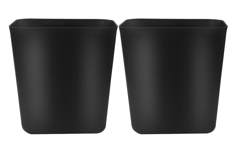 Feiupe 3.6 Gallon Small Trash Can Wastebasket for Kitchen Office Bathroom (3.6 Gallon(2 Pack), Black) - Image 1