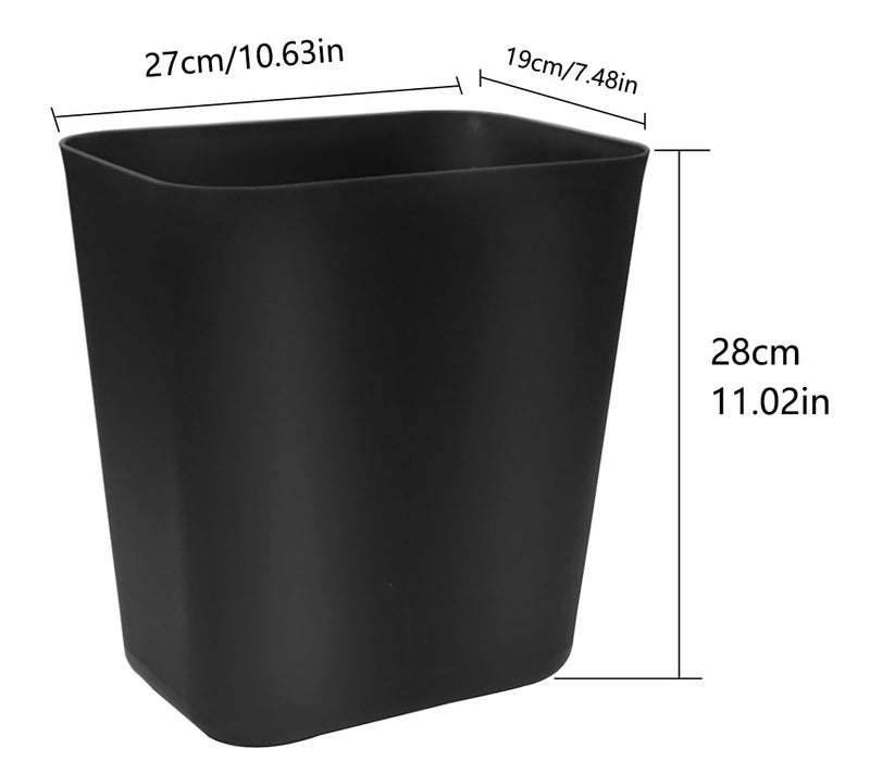 Feiupe 3.6 Gallon Small Trash Can Wastebasket for Kitchen Office Bathroom (3.6 Gallon(2 Pack), Black) - Image 2