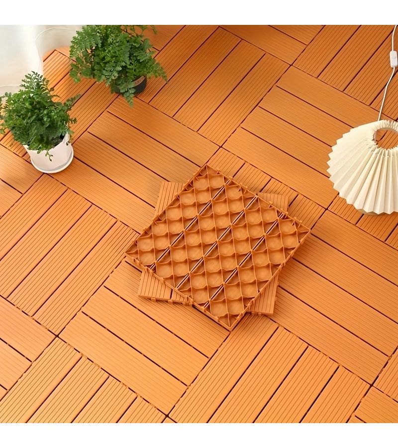 12 Grey Ultra Portable Interlocking Floor Tiles 11.62x11.62 Inch Thickened Plastic Spill Proof Outdoor Flooring - Image 5