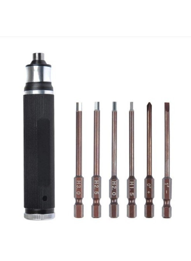 Special Tool For Model Model Of Aviation Tools Six-in-one Hexagon Socket Head Screwdriver-Color:Blue  - Image 2