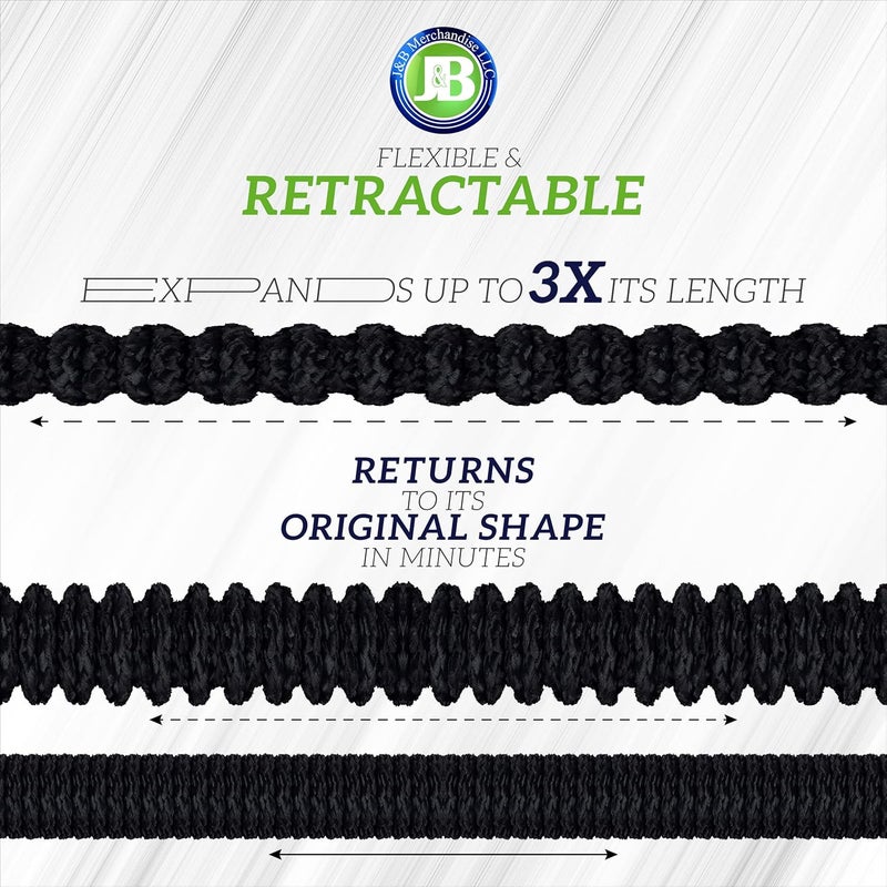 J B XpandaHose 50ft Expandable Garden Hose – Ultra-Strong 3750D, 4-Layer Latex Core, Brass 3/4" Connectors, 10-Pattern Nozzle & Storage Bag – Lightweight, Kink-Reducing, Leak-Resistant - Image 5