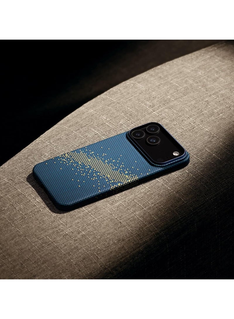 pitaka for iPhone 17 Pro Max Case 6.9" with Camera Control Button, Compatible with MagSafe, Ultra-Slim Case with Caseless Touch Feeling, 1500D Aramid Fiber Woven, Milky Way Galaxy - Image 2