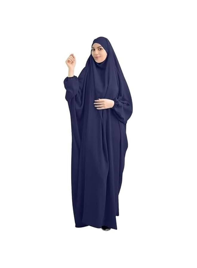 Arabest Women Long Sleeve Abaya Muslim Prayer Dress One Piece Arab Islamic Clothes Hooded Maxi Dress - Image 1
