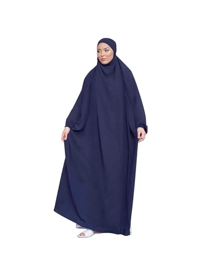 Arabest Women Long Sleeve Abaya Muslim Prayer Dress One Piece Arab Islamic Clothes Hooded Maxi Dress - Image 2