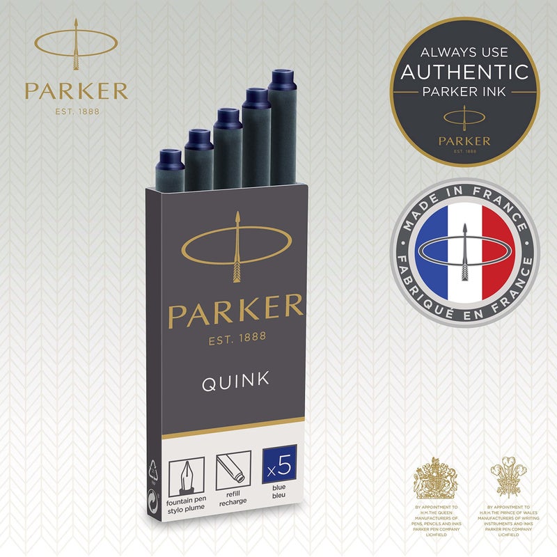 PARKER عبوة إعادة تعبئة قلم حبر سائل باركر 1950382 مكونة من 5 قطع - Image 2