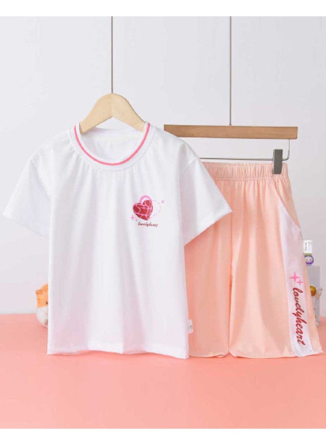 Bornbay summer Girls' Kids' Breathable Outfit - High Elasticity Sporty Casual Set - Image 1