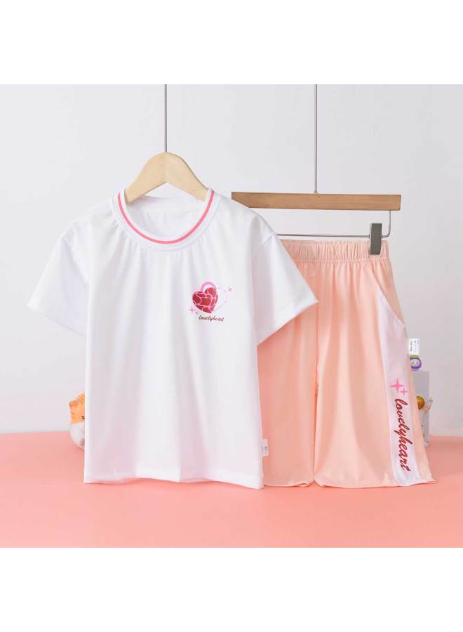 Bornbay summer Girls' Kids' Breathable Outfit - High Elasticity Sporty Casual Set - Image 2