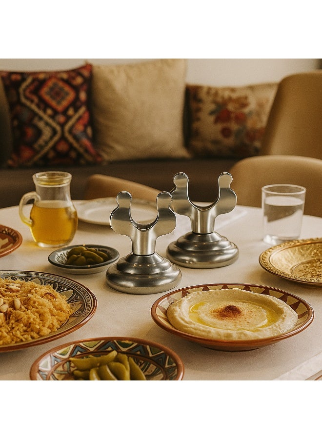 Bluejw Table Number Metal Holders Chrome Place Card Holder, Table Number Stands, Table Sign Holders, Chrome Table Card Holder Stand For Photos, Food Signs, Birthdays, Weddings, Restaurant - Image 5