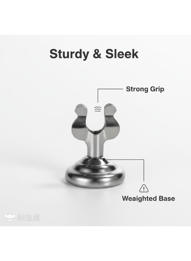 Bluejw Table Number Metal Holders Chrome Place Card Holder, Table Number Stands, Table Sign Holders, Chrome Table Card Holder Stand For Photos, Food Signs, Birthdays, Weddings, Restaurant - Image 1