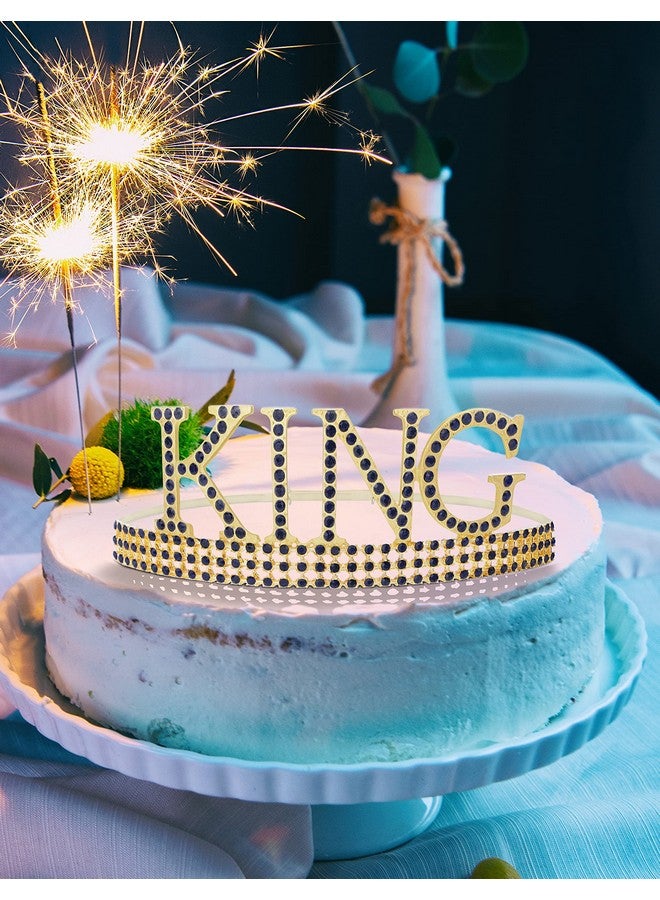 MEANT2TOBE Royal Birthday Accessories for Men - Gold Metal Crown, Sash, and Pin for King Themed Party Decorations - Image 3