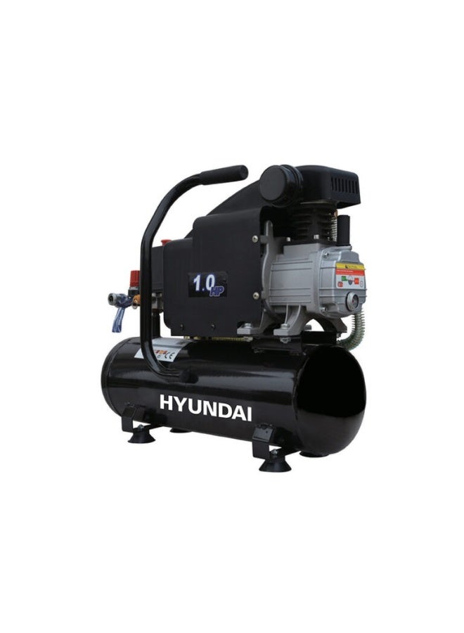 Portable Air Compressor Hyundai HY-AC1010 10L 1HP Oil Lubricated Electric Air Compressor 125L/min 120 PSI Induction Motor for Workshop Garage Spray Painting Pneumatic Tools
