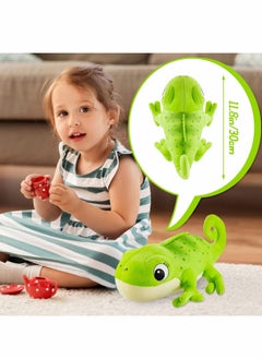 Y&D Chameleon Plush Toy, Stuffed Animal 11.8 Inches Green Large Cute Super Soft Cuddly Pillow Cushion Plushies Stuff Dolls Toy Gift for Boys and Girls Party Festival Supplies  - Image 3
