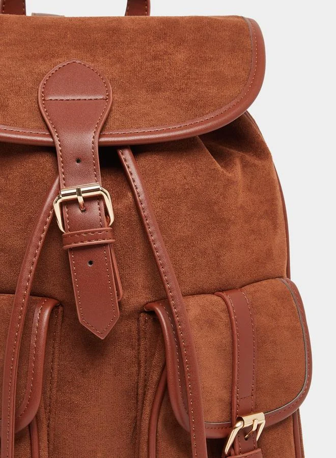 Styli Styli Belted Pocket Backpack with Drawstring
