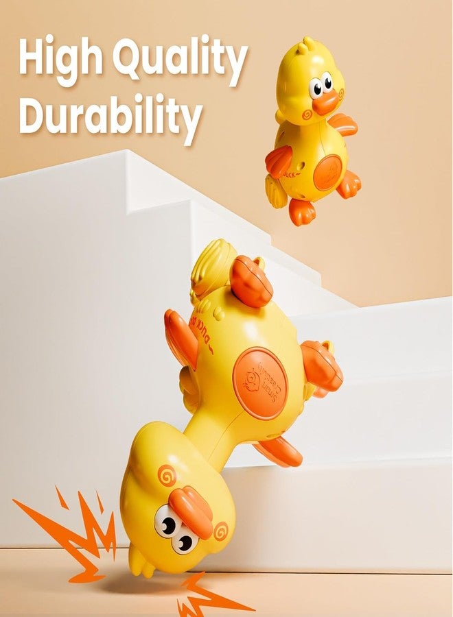 acrown Press to Go Duck Car Toy Baby Push Go Racing Cars, Infant Play, 1st Birthday Stocking Gift for 12-18-24 Months, 1 2 3 One Yrs Old Boys Girls Child Kids(Press Duck Big) - Image 5