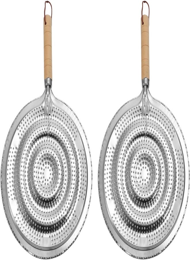 AKDC Cabilock 2Pcs Heat Diffuser Plate For Electric Gas Stove Glass Induction Cooktop Heat Diffuser Cooking Induction Adapter Hob Ring Plate Silver - Image 2