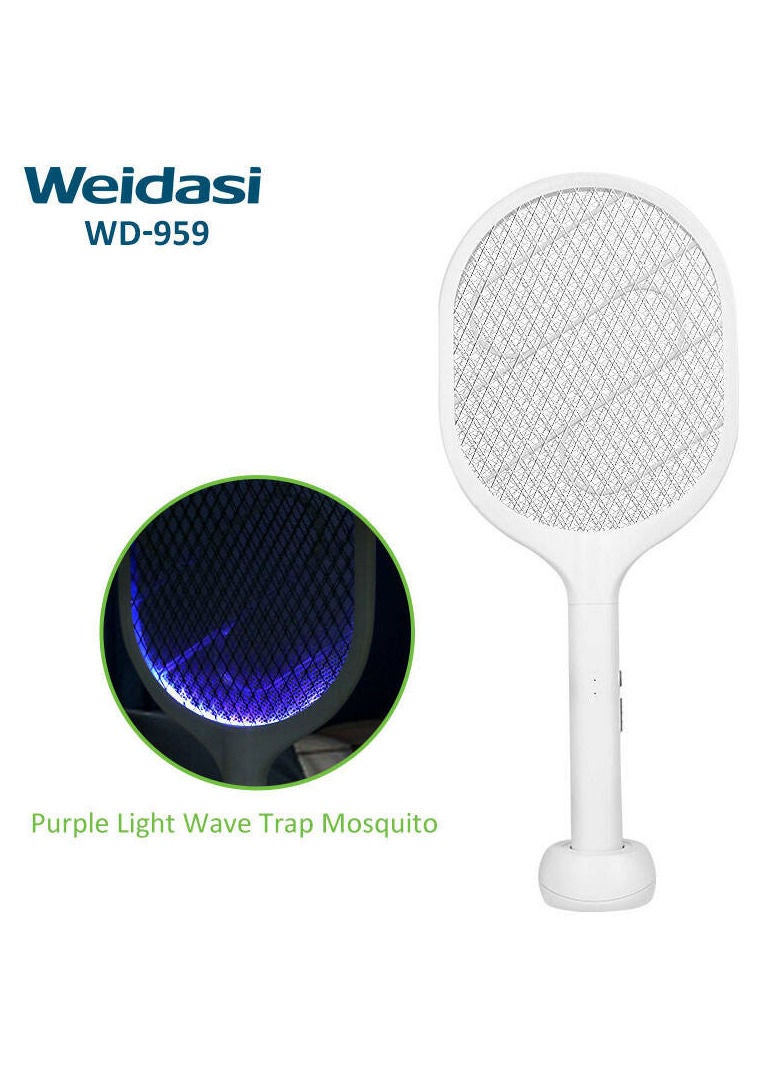 WEIDASI Mosquito Racket Fly Swatter with UV Light Auto Mode - Image 1