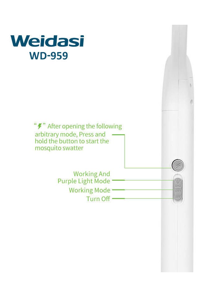 WEIDASI Mosquito Racket Fly Swatter with UV Light Auto Mode - Image 5