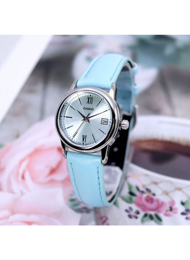 CASIO Leather Analog Wrist Watch LTP-V002L-2B3UDF - Image 3