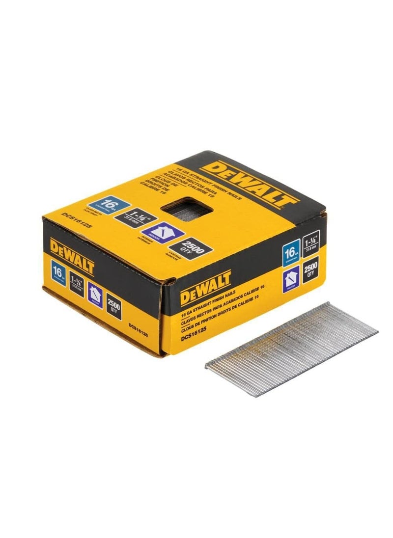 DEWALT DEWALT Finish Nails, 1-1/4-Inch, 16GA, 2000-Pack (DCS16125)  - Image 4