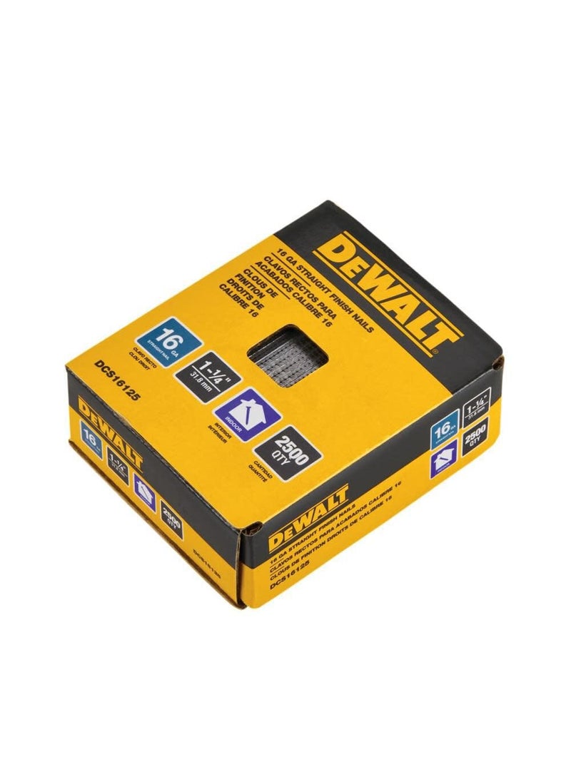 DEWALT DEWALT Finish Nails, 1-1/4-Inch, 16GA, 2000-Pack (DCS16125)  - Image 3